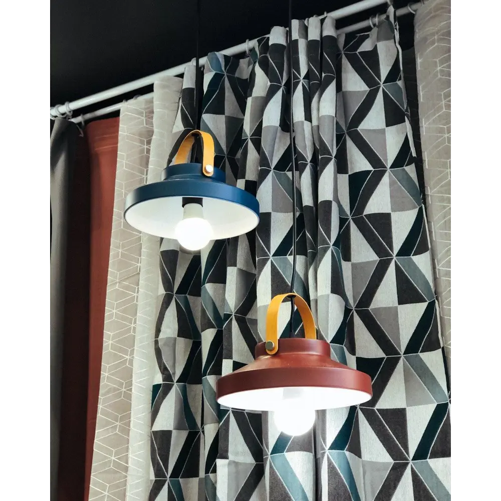 Подвесной светильник Toplight Wendi, 1 лампа, 7 м², цвет синий/дерево 82672377 STLM-2118213  - Вид №8