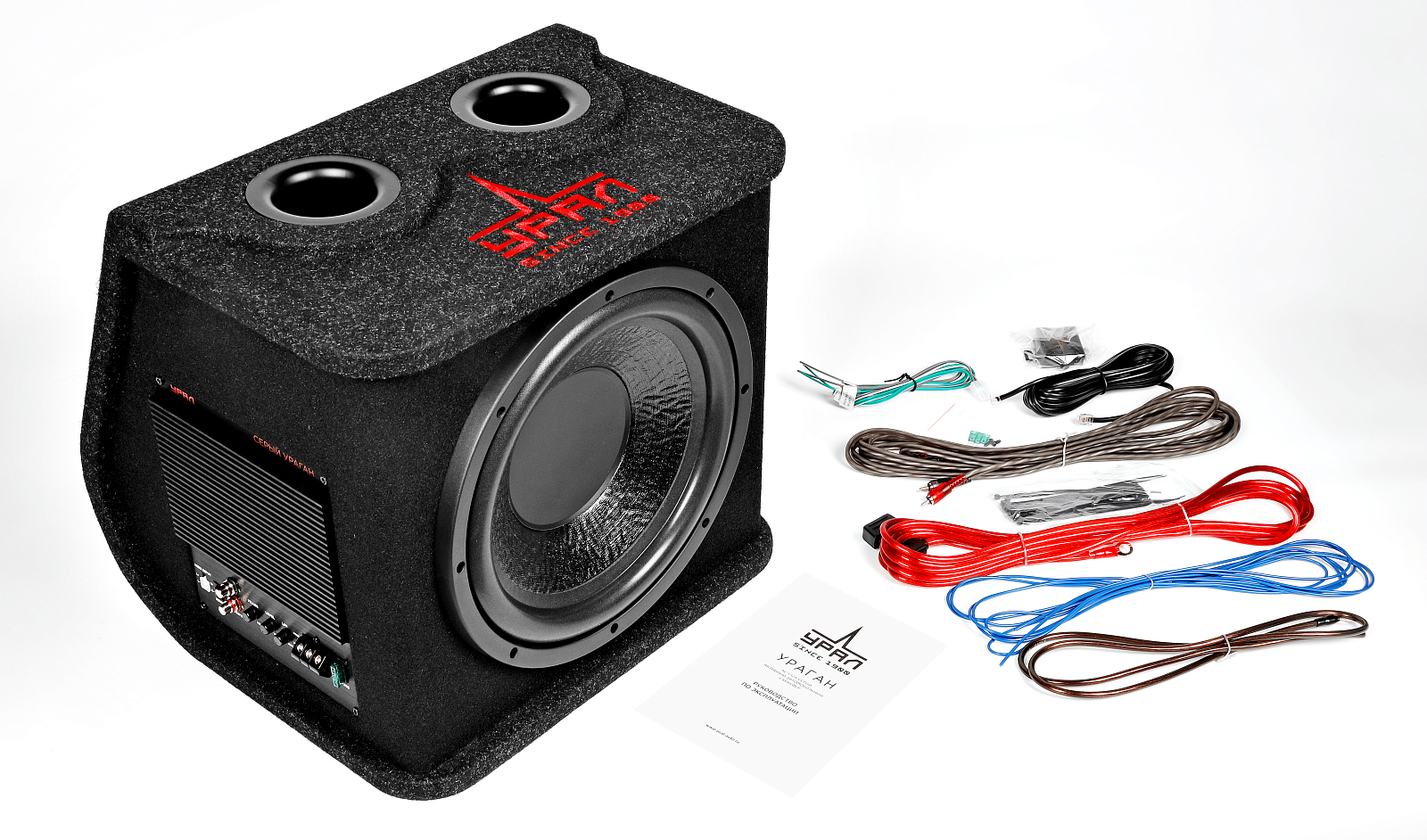 9205439 Автосабвуфер активный Ural УРАЛ АС-У12А СЕРЫЙ STDN-0023143 - Вид №4