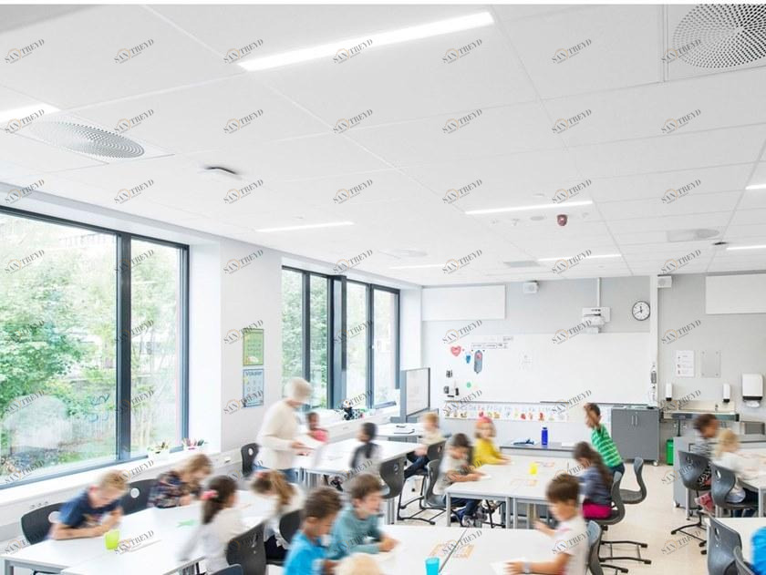 Rockfon Акустические звукопоглощающие потолочные панели из каменной ваты Design bianco sun-id-1503185