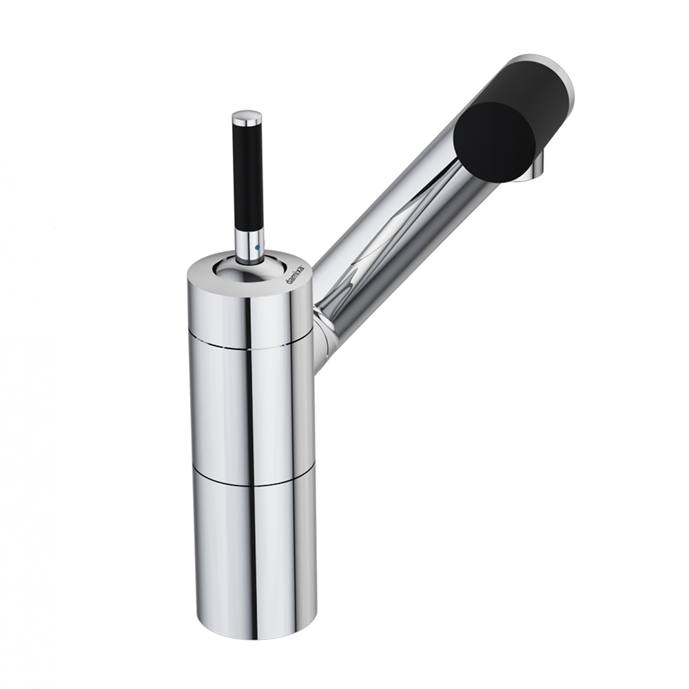 290217464 смеситель для умывальника поворотный излив 186 мм (черный) шт Damixa Arc - Вид №1