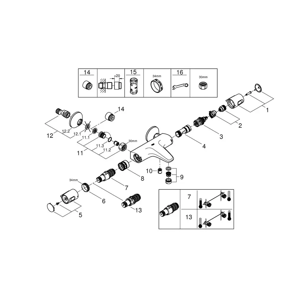 Термостат для ванны Grohe Precisionst Trend 19076442 STLM-2033618 Precision Trend - Вид №3