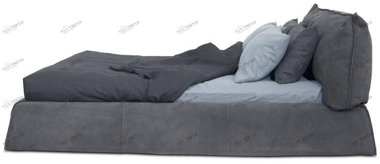 BAXTER Кровать двуспальная с обивкой кожей sun-id-1373909