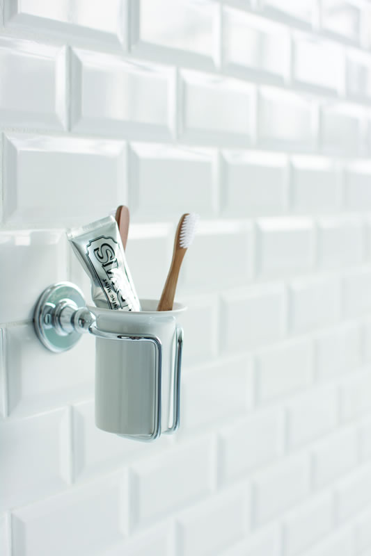 Burlington Держатель стакана Хром с акцентом Медичи A2 CHR MED  - Вид №6