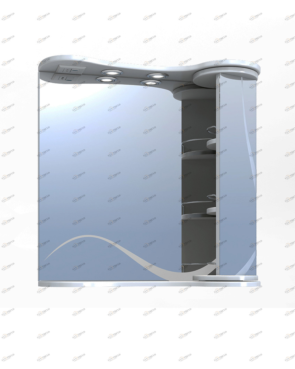 Зеркало Callao 700700⨉250⨉700 мм белый VIGO sun-id-665116