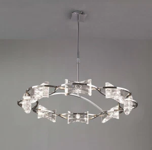 Подвесная люстра Mantra Krom 0888 MANTRA ДИЗАЙНЕРСКИЕ, KROM CHROME 055869 Хром