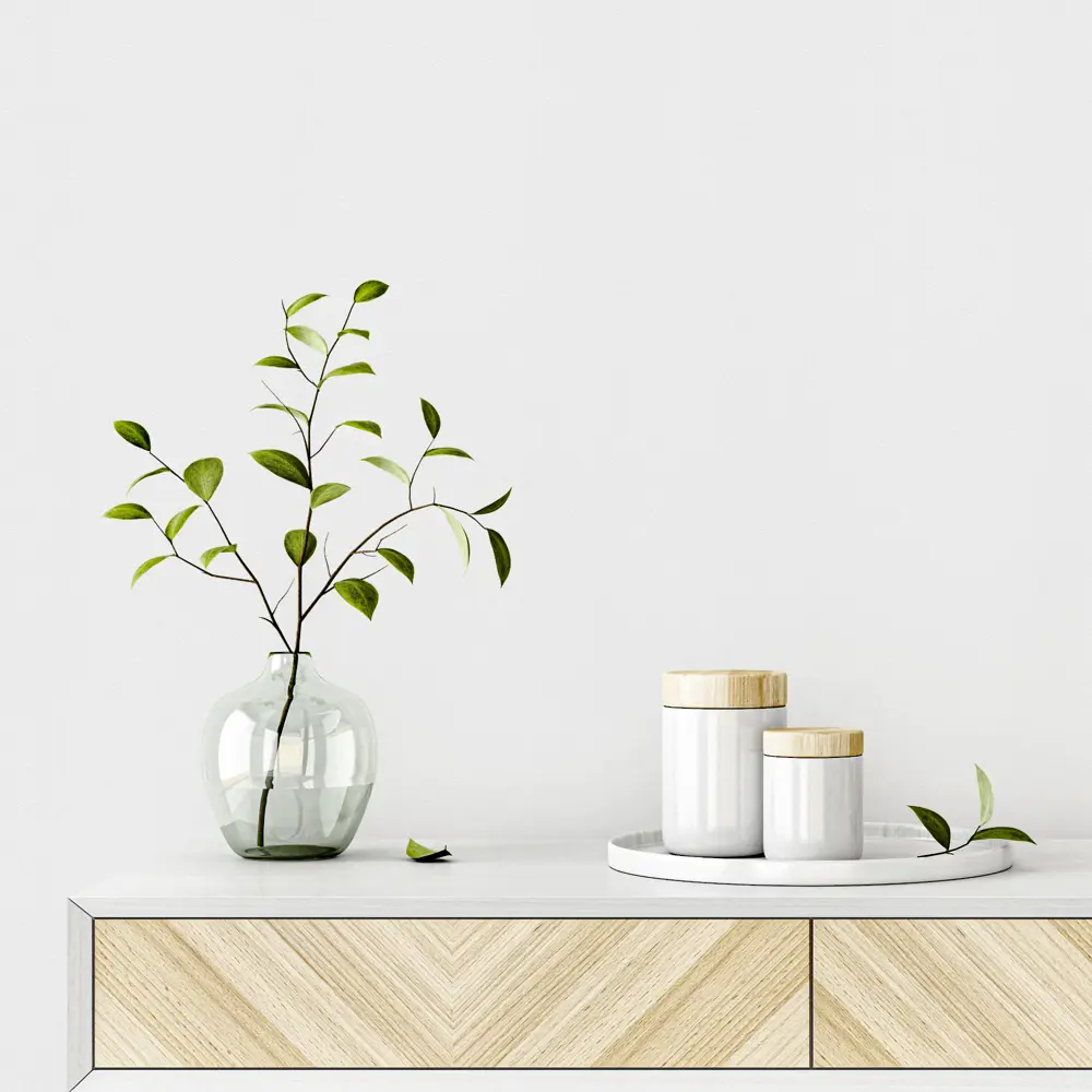 Флизелиновые обои Kreaforta Крошка белые 1.06 м 89396102 STLM-1499952 - Вид №3