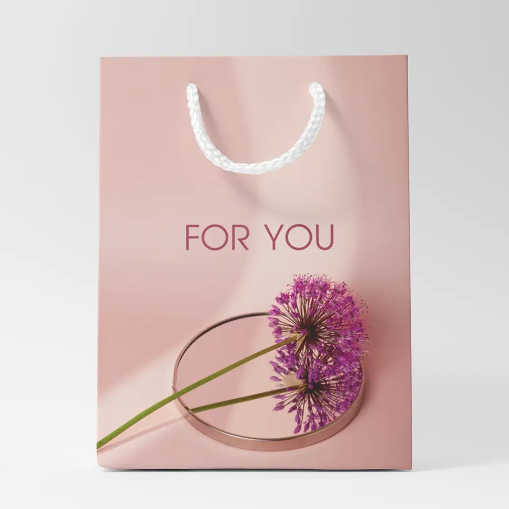 Пакет подарочный Симфония For you 30x21x14 см цвет разноцветный STLM-2070666