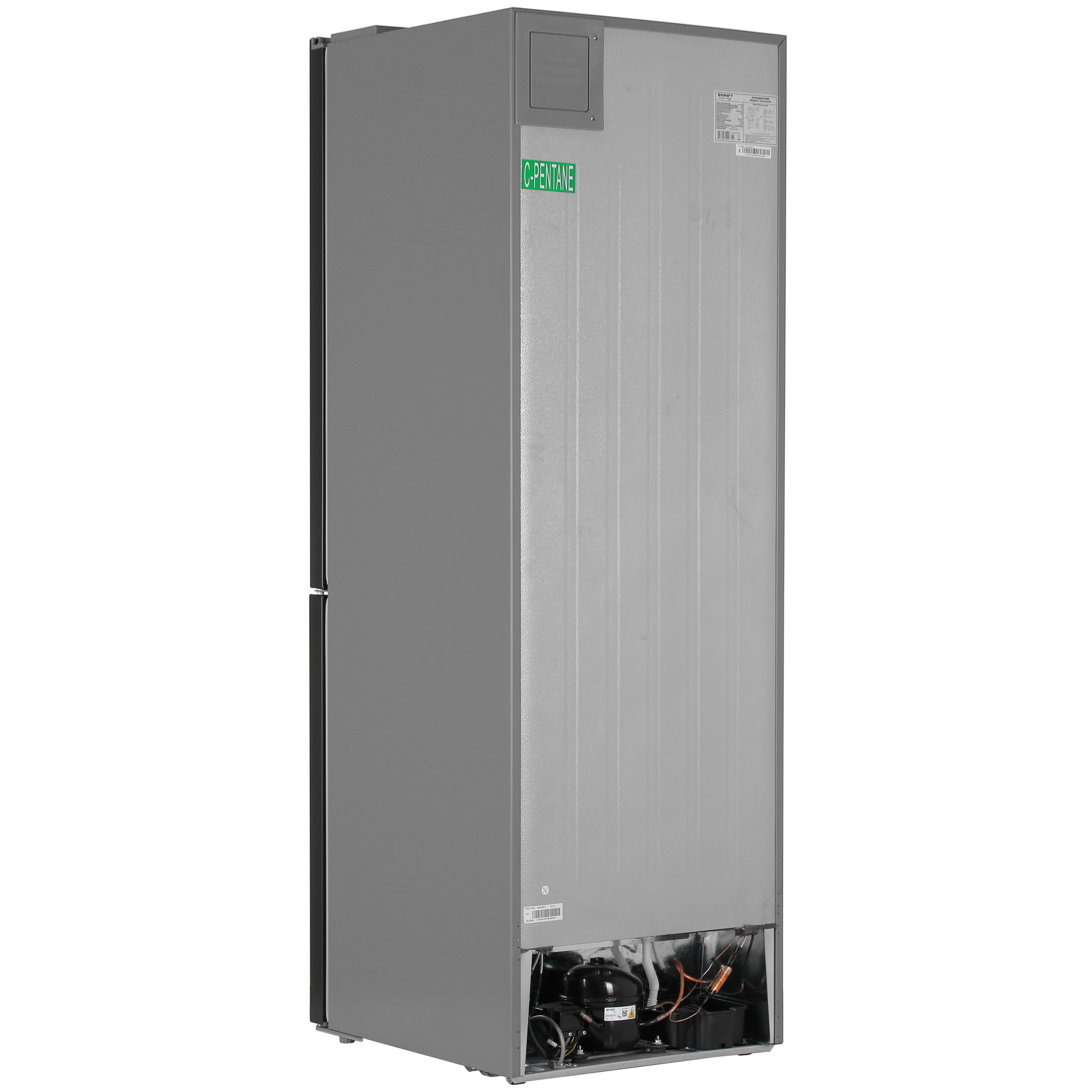 5327661 Холодильник с морозильником   KRAFT TNC-NF403D серебристый STDN-0084354 - Вид №4