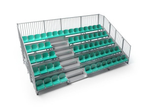 Модульная трибуна с утопленными ступенями