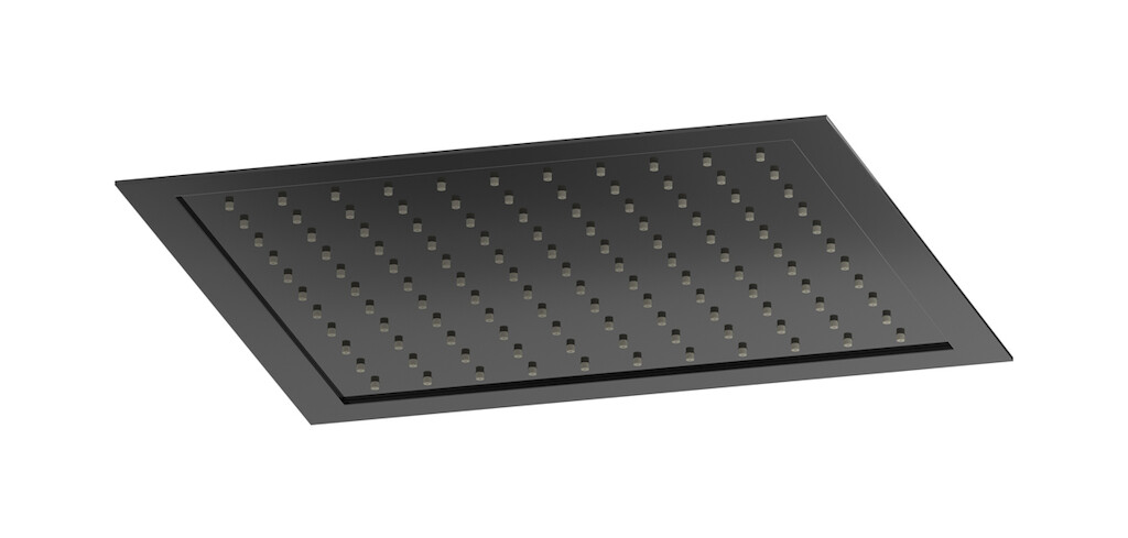 Встроенный верхний душ квадратный 332х332 нерж.сталь WE ARE IB ma034cf Black Chrome Monamour 