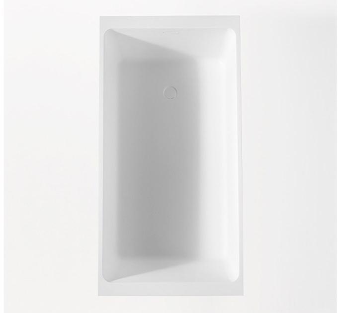 Blu Bathworks® Прямоугольная ванна синего цвета ∙ stone ™ Metrix Bt0102.01 - Вид №1