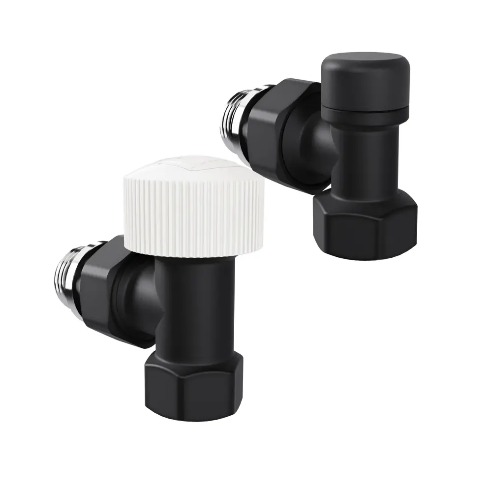 Термостатический комплект для радиатора угловой Royal Thermo 1/2" латунь цвет черный 89421543 STLM-2065415  - Вид №1