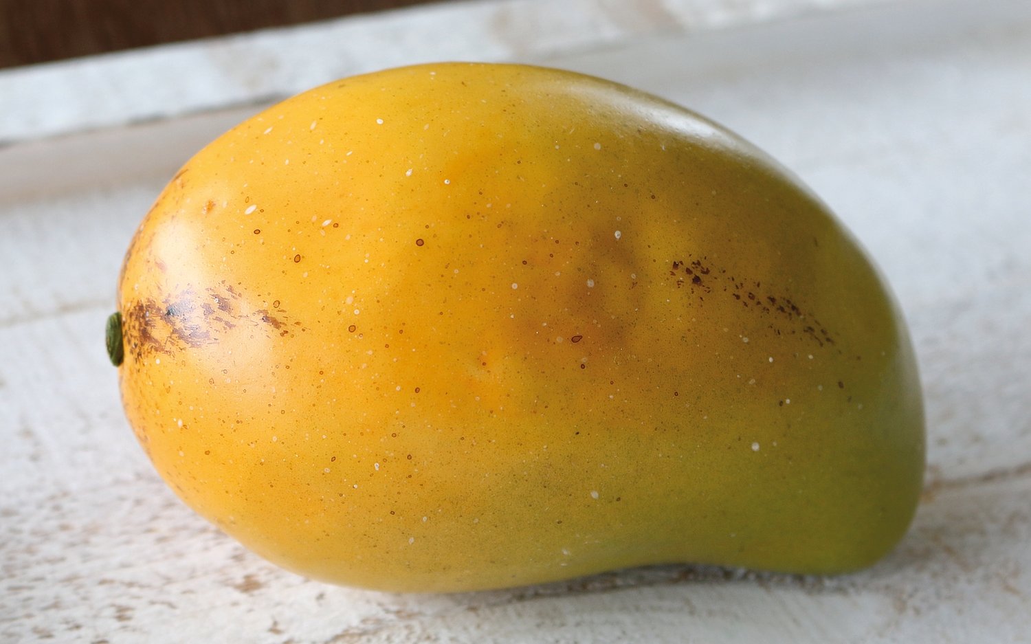 7109 804 a3 Искусственное манго, 13 х 8 см, зелено-оранжевый H-andreas  - Вид №1