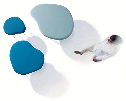 Capdell Низкий табурет с тканевой обивкой Droplets sun-id-1429633 - Вид №1