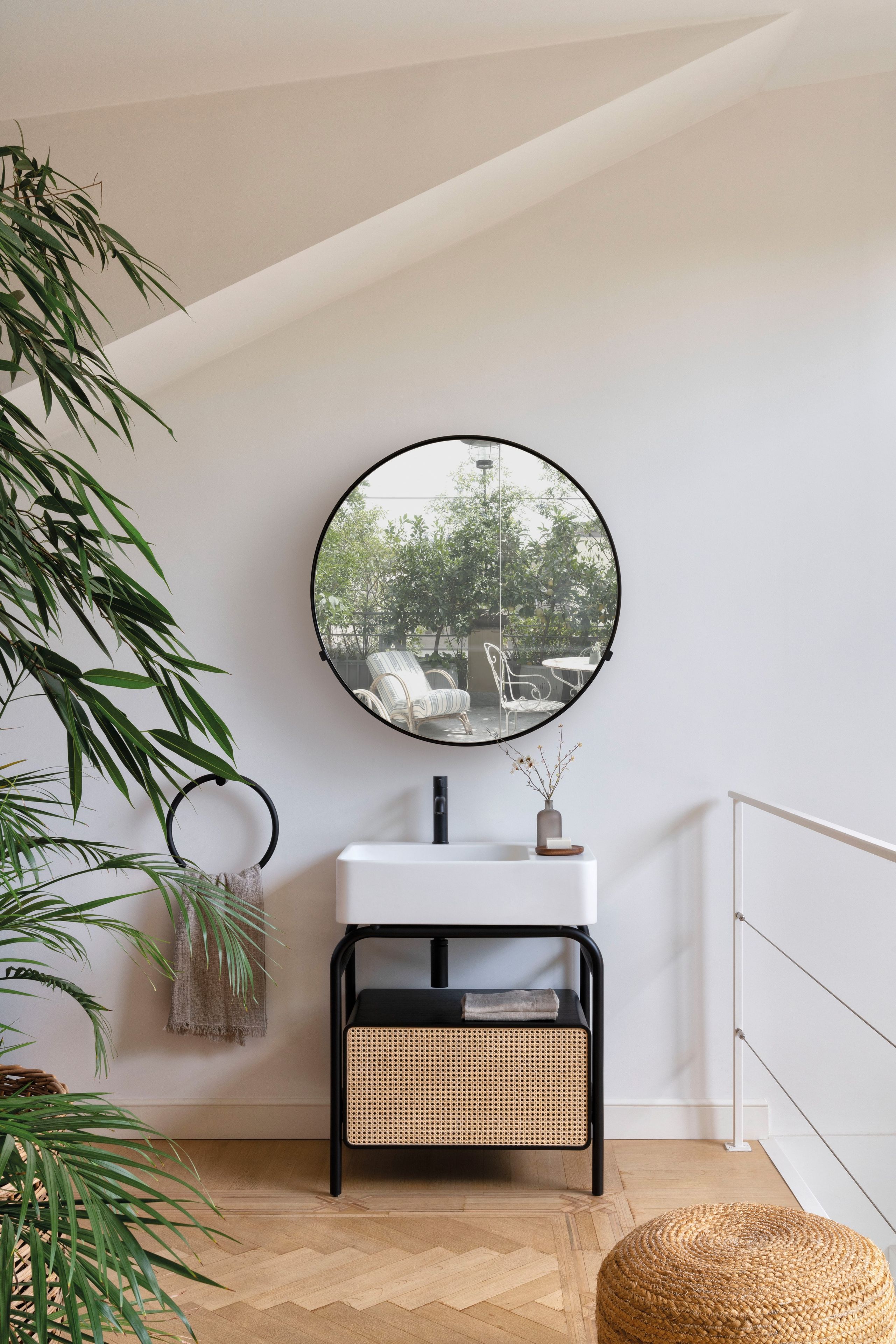 Керамическая и Ясеневая напольная раковина Ceramica Cielo Marcel ARCH-00004257 - Вид №2