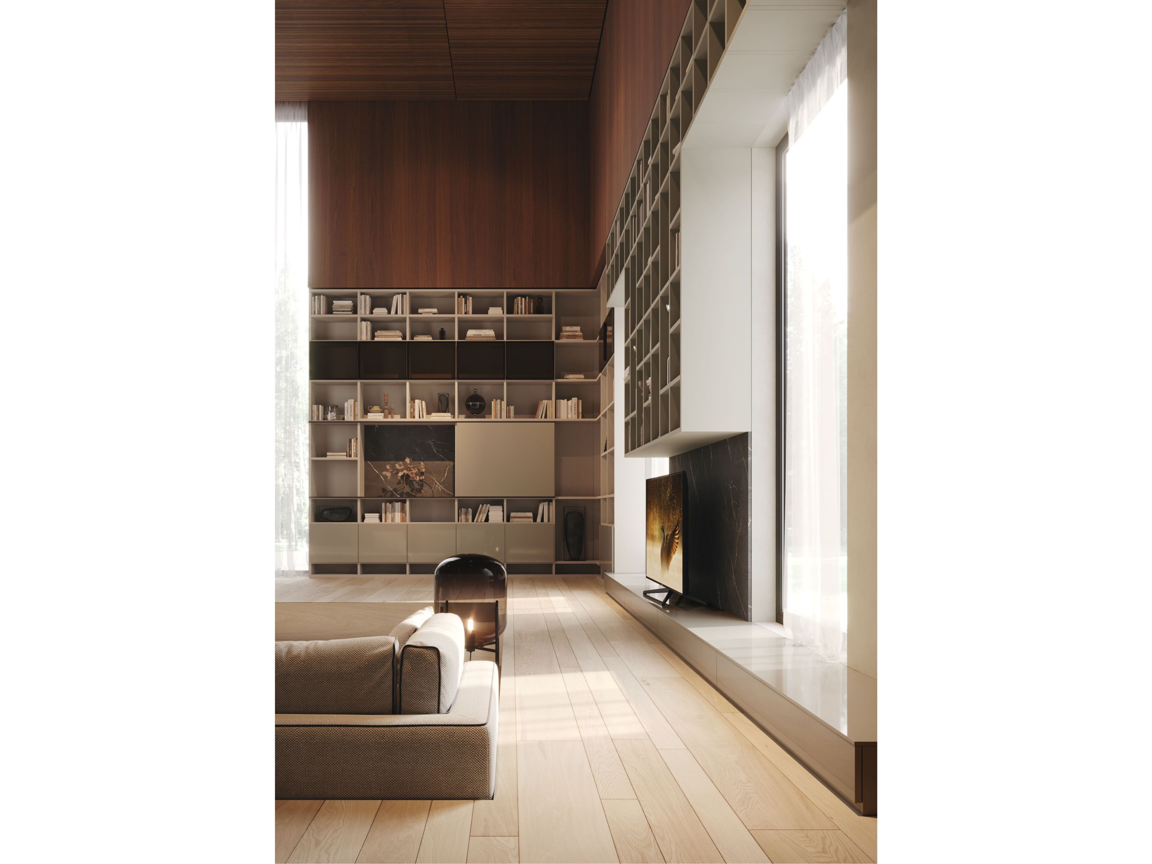 Книжный шкаф с угловым днем Giessegi день за днем ARCH-00020629 - Вид №1