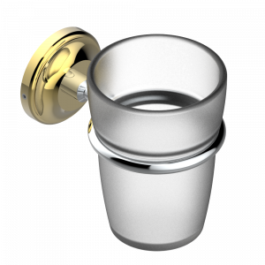 G47-536 Стакан настенный для зубных щёток Thg-paris Vendôme Хром/золото