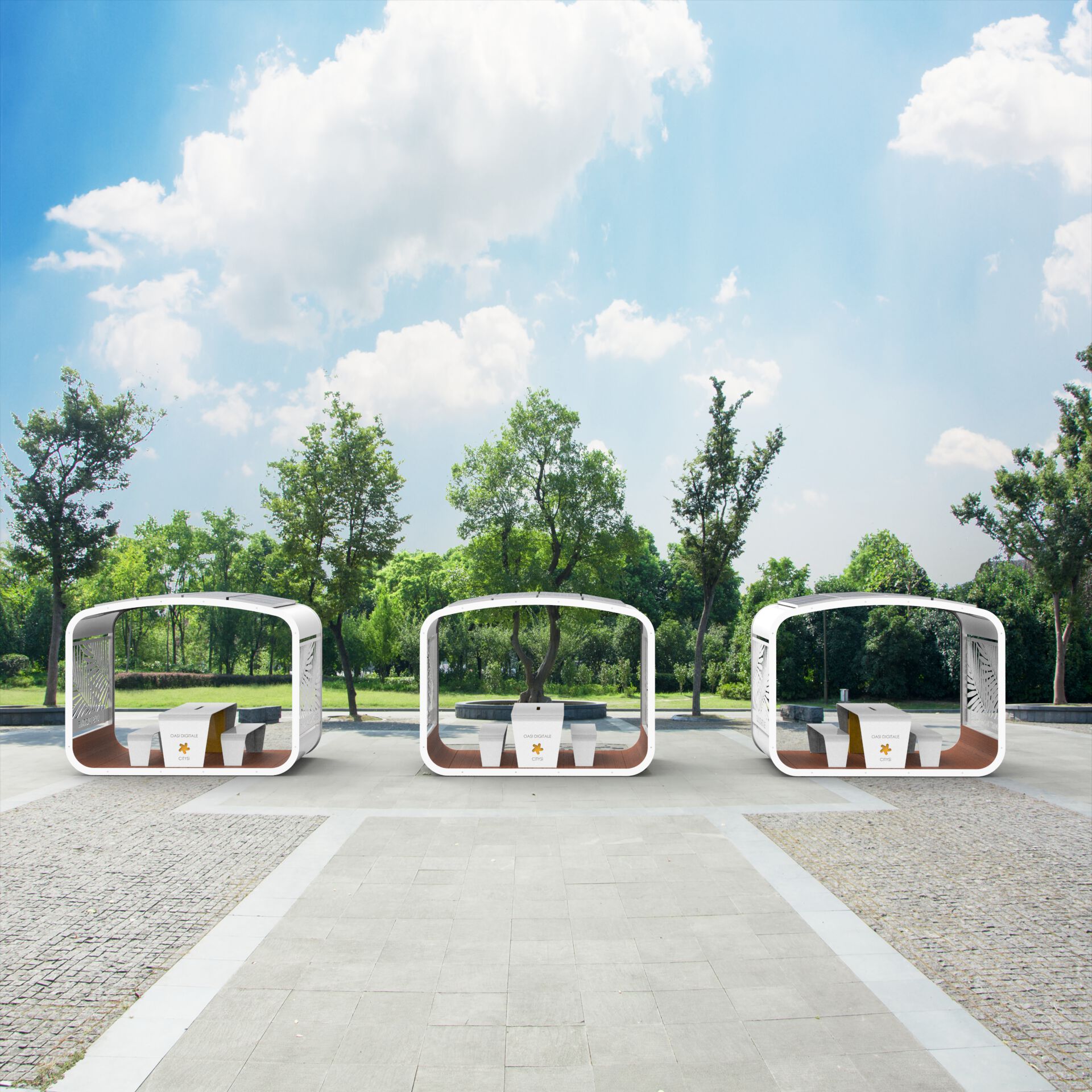 Умная беседка для общественных мест CITYSì OASI DIGITALE ARCH-00094101 - Вид №7