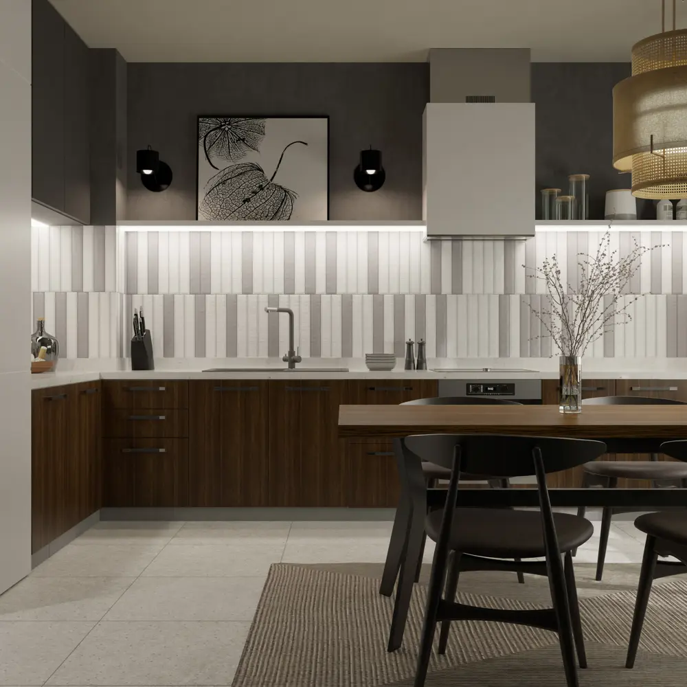 Керамин Наполи 1: настенная плитка с эффектом камня 40×6.4 см 89398545 STLM-1565757