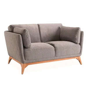 Диван Nobleza двухместный прямой серый от Angel Cerda ANGEL CERDA ДИЗАЙНЕРСКИЕ 150256 Серый