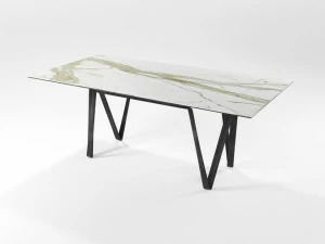 Barel Стеклокерамический стол и железное лезвие Lama