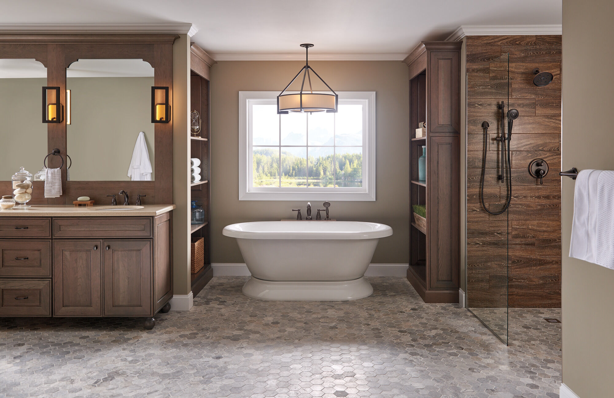 U4993-RB Держатель для душа и фланец Delta Faucet Universal Showering Венецианская бронза  - Вид №3