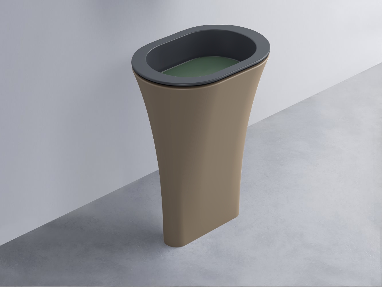 AMLA65-BA+AMPILO-MU+AMCOLO-AN Раковина Amedeo Ovale отдельностоящая cielo Enjoy + Amedeo Ceramica Cielo