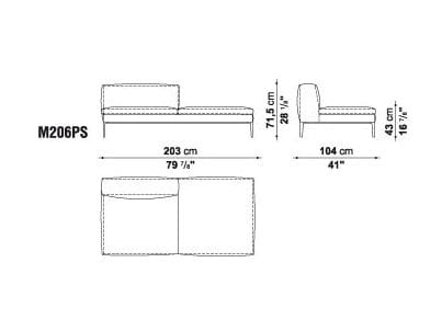 Кожаный угловой диван B&B Italia Michel ARCH-00098797 - Вид №37
