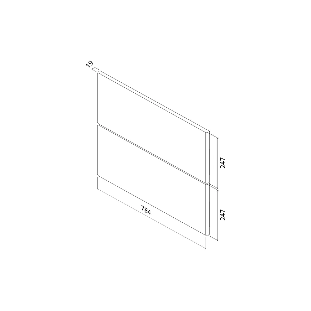 Комплект фасадов для тумбы Iddis Lahta 80 см LAH80GMi89 МДФ цвет графит STLM-2076956 - Вид №10