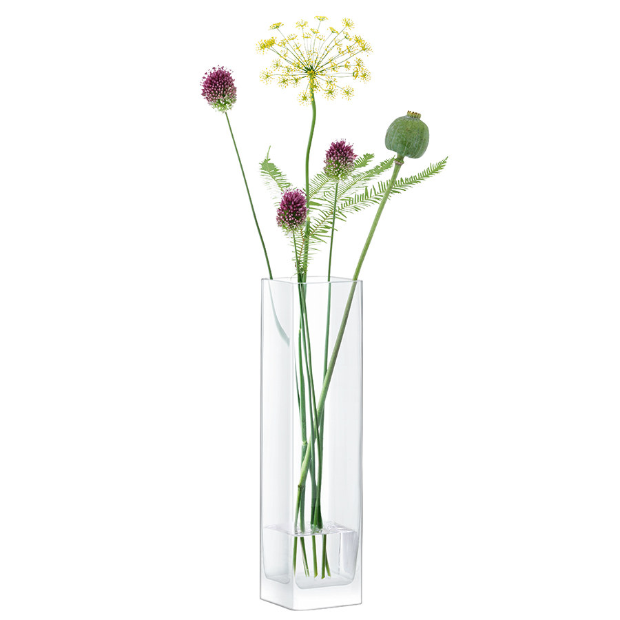 Ваза прямоугольная Modular 40 x 10 x 10 см прозрачная LSA International G85640301 - Вид №3