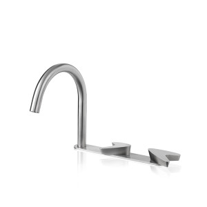 Смеситель на три отверстия для умывальника с изливом ARW111 linki