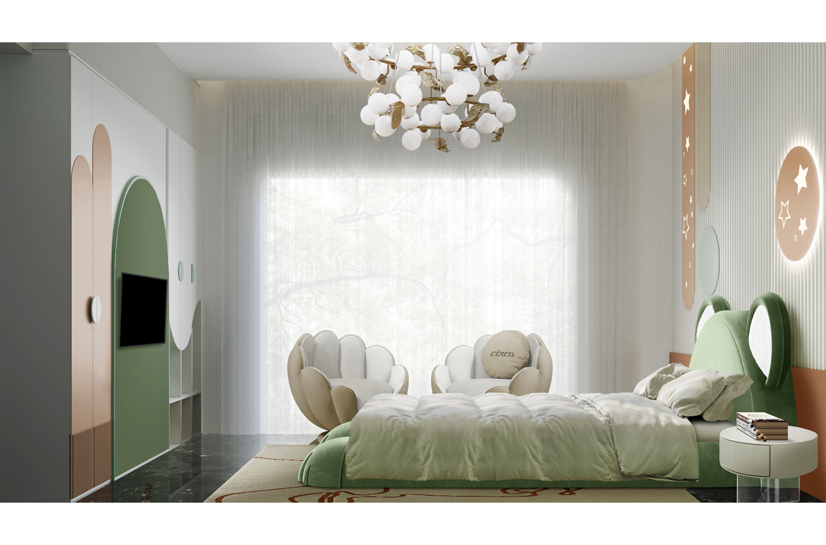 CIST596 Прикроватные тумбочки детские Облако Circu  - Вид №15