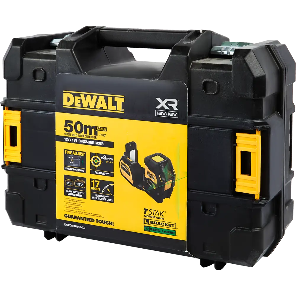 Уровень лазерный Dewalt DCE088NG18 зеленый луч, 30 м STLM-2040345 - Вид №7