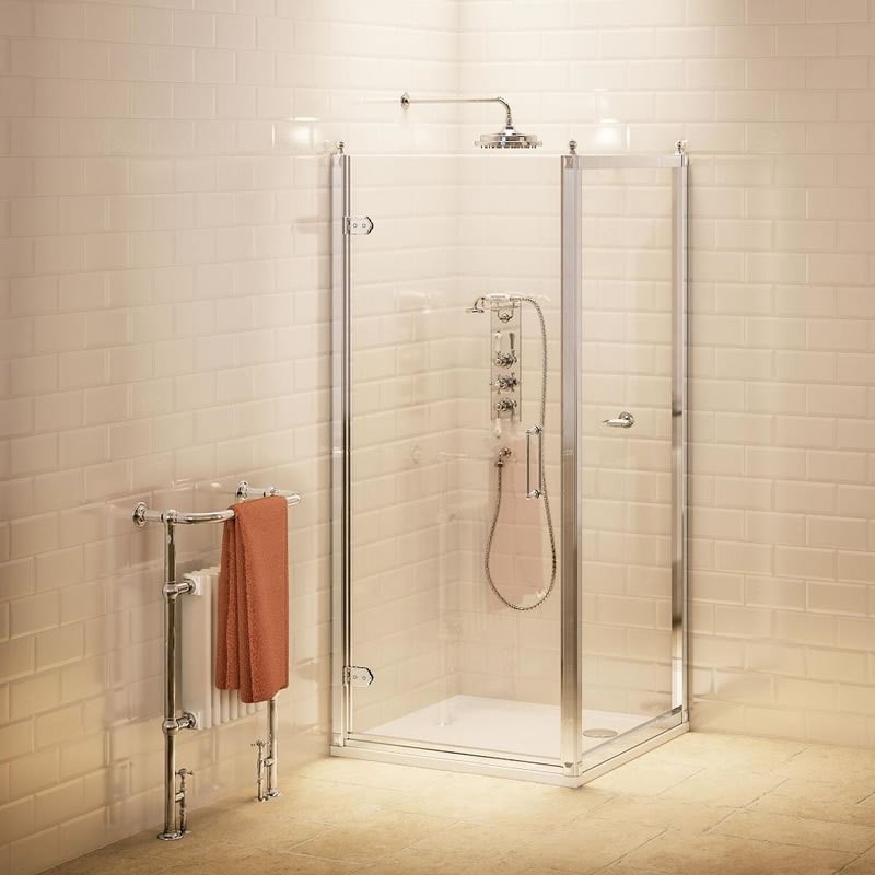 Дверь на петлях 80см с боковым экраном 90см  Burlington C20, C14  - Вид №1