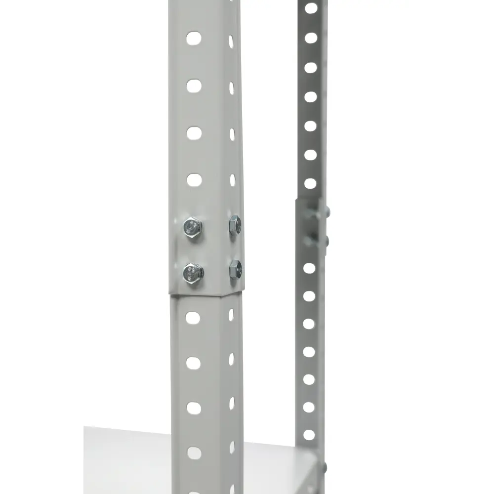 Стеллаж металлический 4 полки 145x75x30 см LC 15KD/4 цвет темно-серый нагрузка на полку 30 кг 89377055 STLM-2111214 Santreyd  - Вид №2