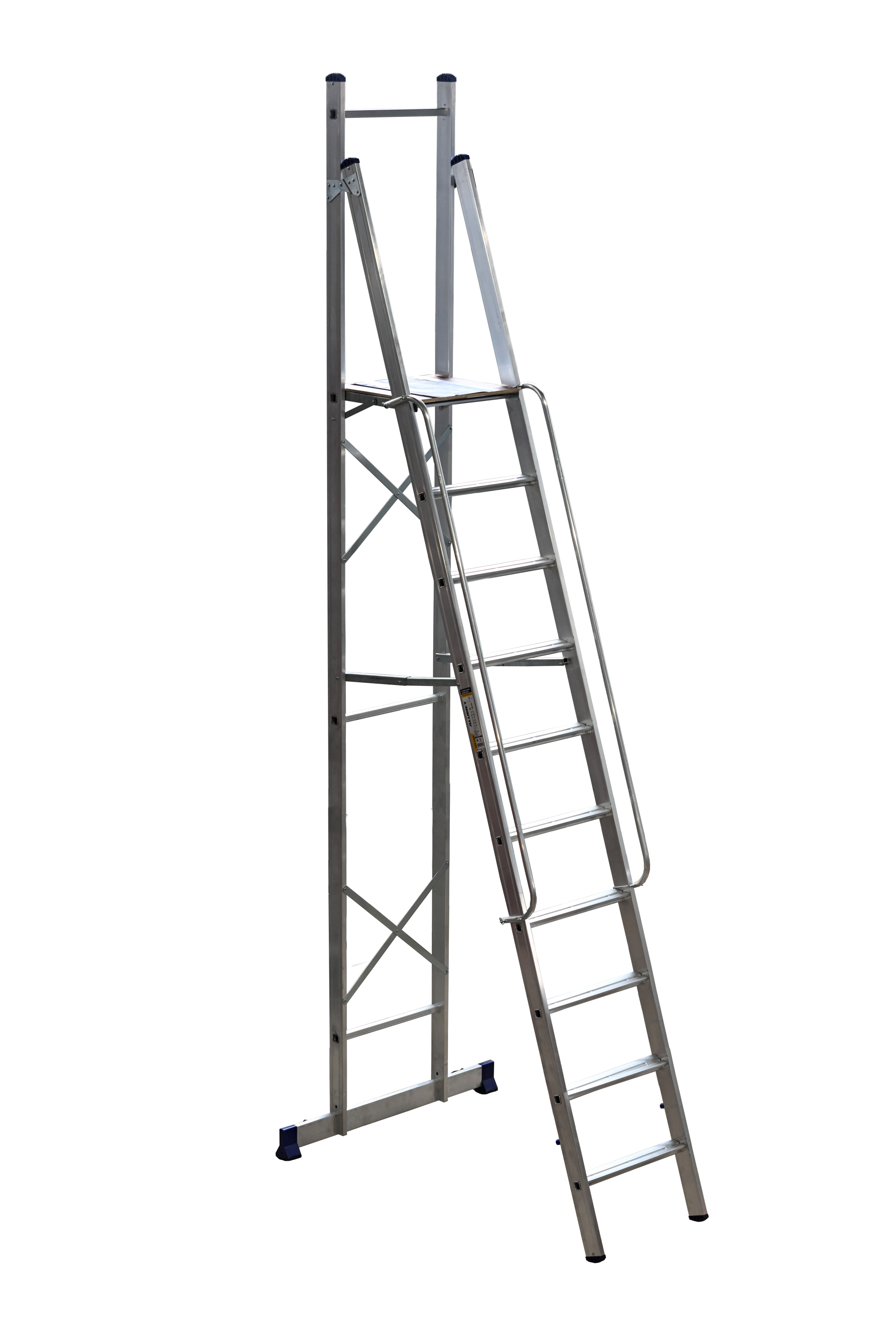 Стремянка -помост, профессиональная 10ст ALUMET APE 1410 - Вид №3