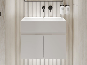 Подвесной умывальник из смолы с дверцами