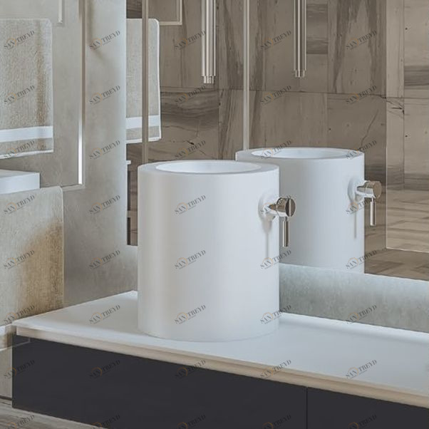 SMT030140 Накладная раковина на столешницу  овальная MOMA Design 