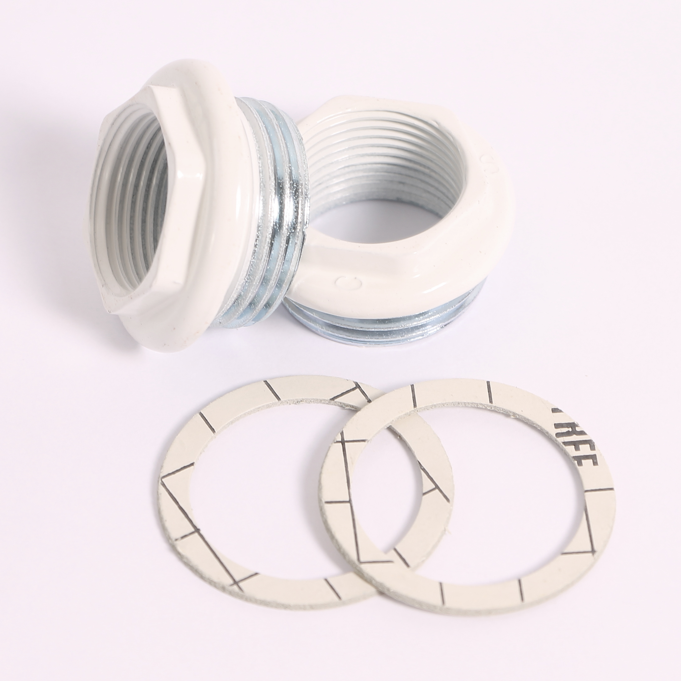 Комплект для подключения радиатора с плоской прокладкой TORIDO 1"х3/4" RAL9010 TK34P1 - Вид №5