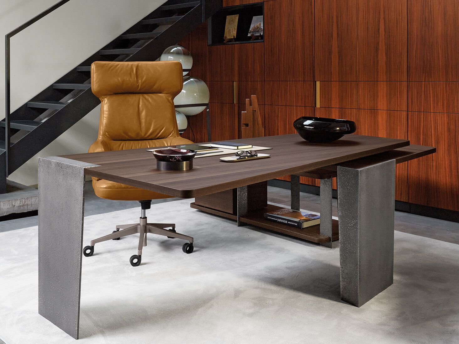 5-спицевое кожаное вращающееся офисное кресло с высокой спинкой Arketipo FORBES ARCH-00023522 - Вид №4