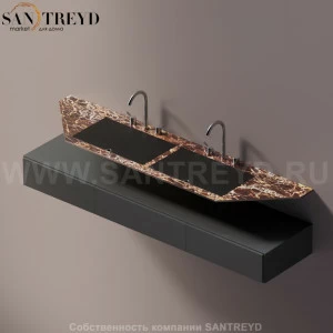 AELLN0AA21820DD Подвесная раковина настенная прямоугольная Agape Ell