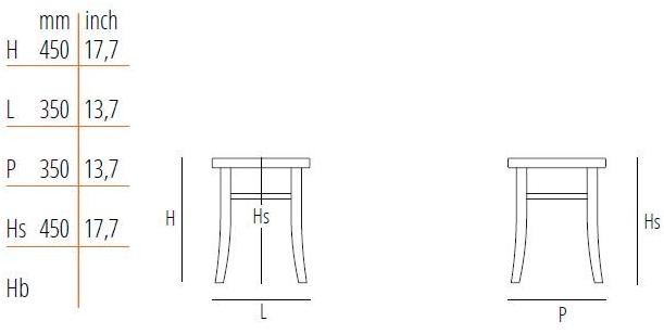 Wiener GTV Design Низкая табуретка из бука Vienna 144 sun-id-1414575 - Вид №2