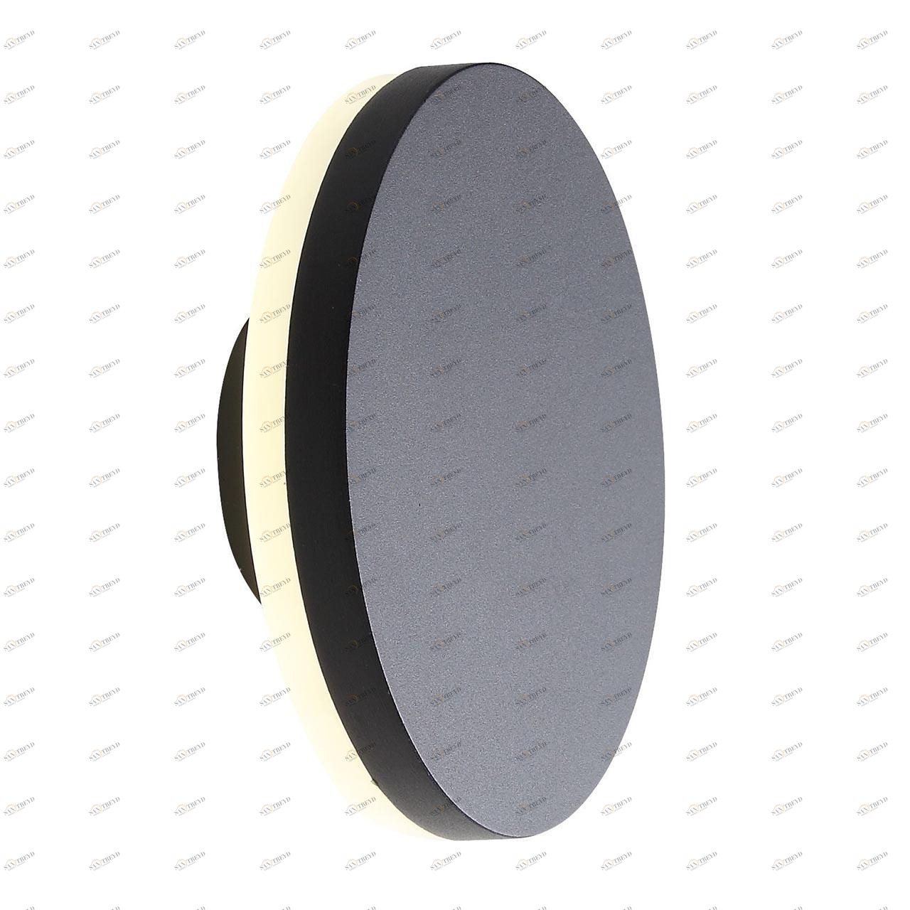 Уличный настенный светодиодный светильник круглый чёрный ST Luce Mango SL087.401.01 ST LUCE MANGO 00-3898331 Черный 