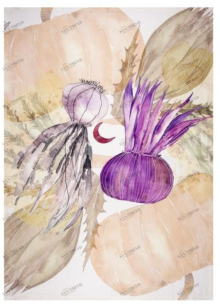 The NapKing Льняное кухонное полотенце Herbis sun-id-1367845