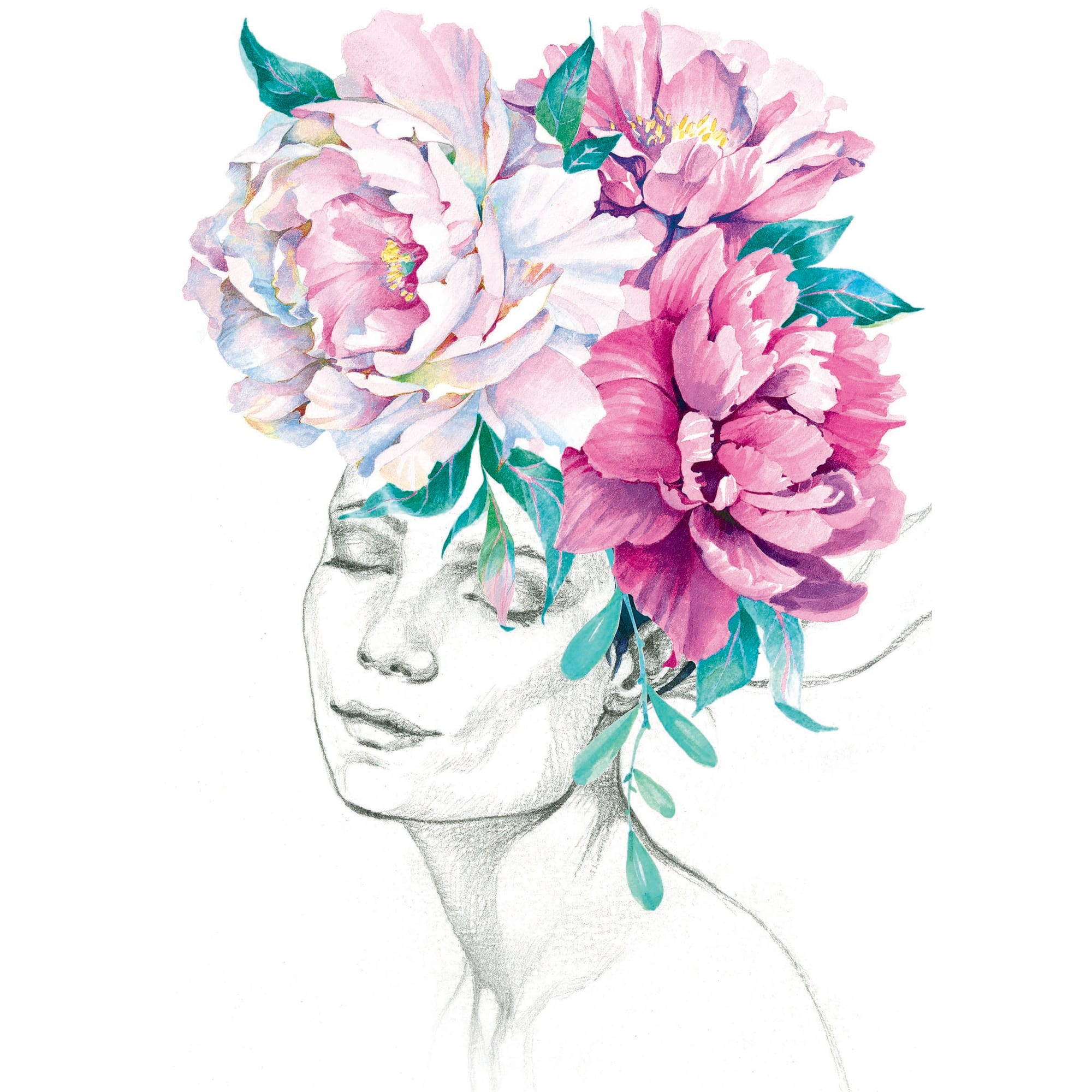 83308731 Постер «Пионы» 21x29.7 см Santreyd 