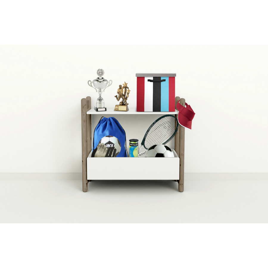 Гарнитур Mini D, 1 полка и 1 ящик-органайзер, коричневый Flexa 812620414 - Вид №2