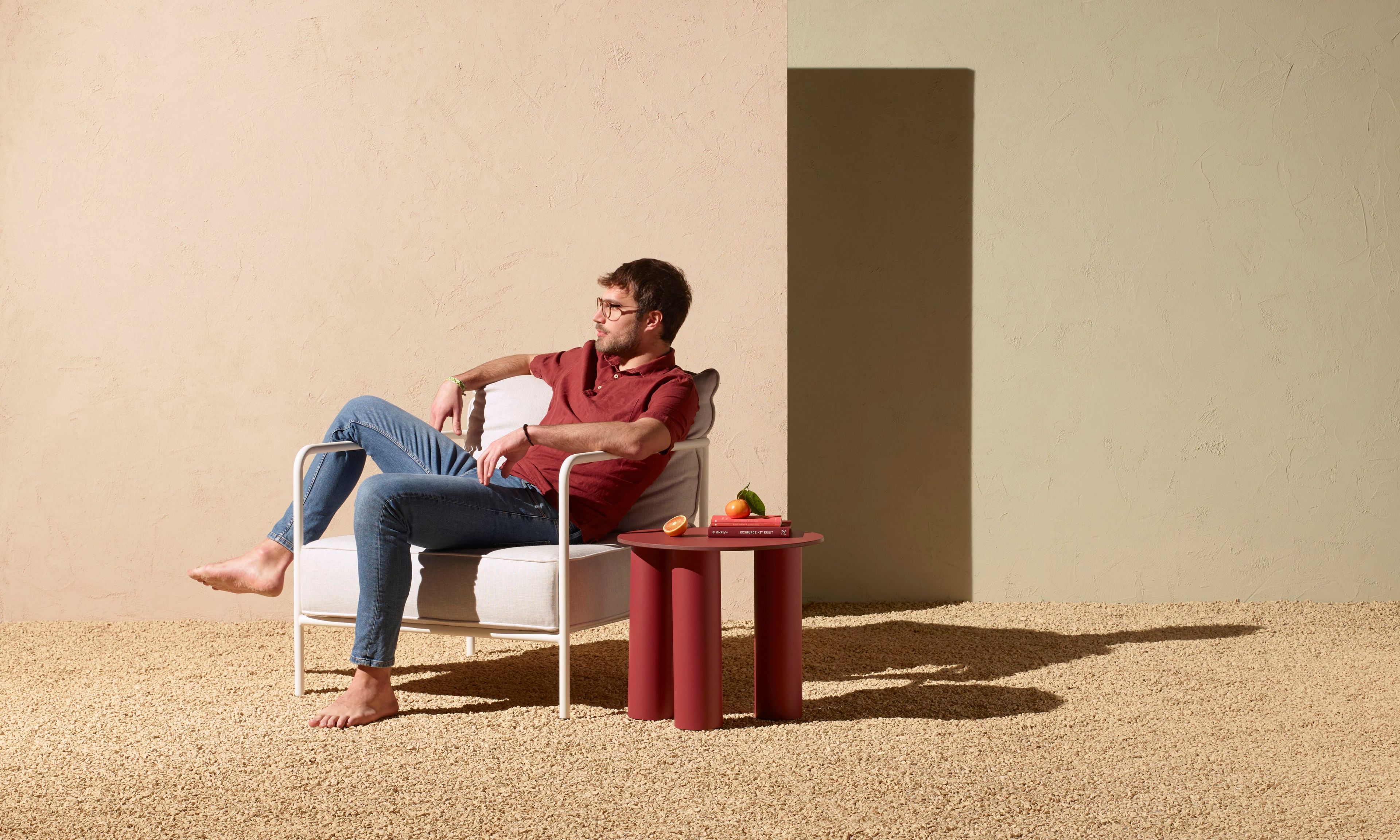 Журнальный столик из ламината с алюминиевыми ножками S-CAB Hyppo ARCH-00142846 - Вид №3