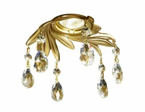 Possoni Illuminazione Встраиваемый точечный светильник из французского золота с кристаллами сваровски  Dl7805-go