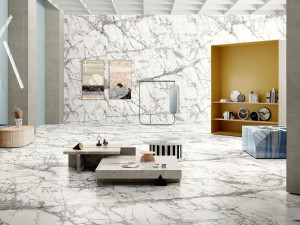 Пол / керамогранит с мраморным эффектом