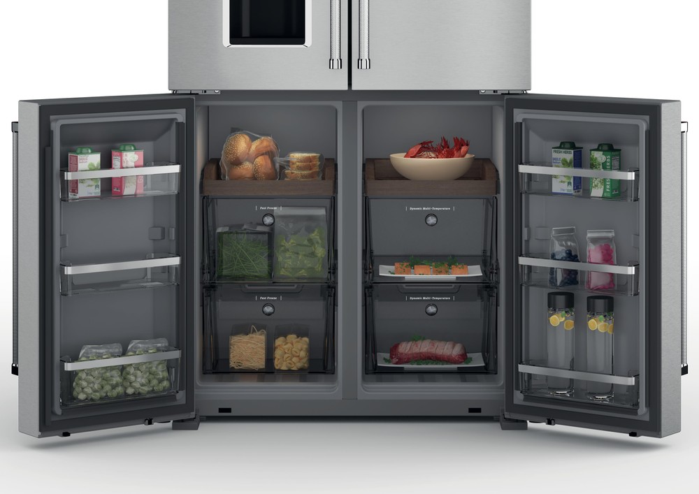 KCQXX 18900 4-ДВЕРНЫЙ ХОЛОДИЛЬНИК - НЕРЖАВЕЮЩАЯ СТАЛЬ KitchenAid  - Вид №1